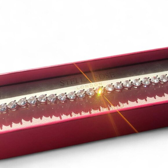 Stella Rose Heart Tennis Bracelet - Picture 1 of 4